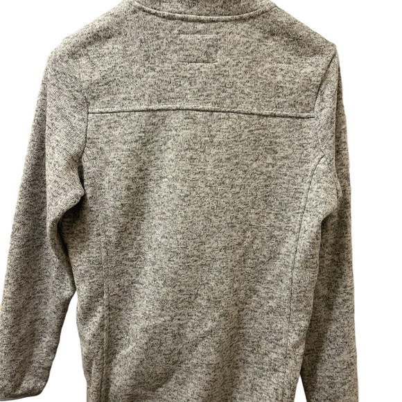 ✨SOLD✨ Simply Southern Quarter Button Pullover Fleece in Heather Gray - Picture 4 of 5